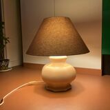 Powder pink ceramic table lamp