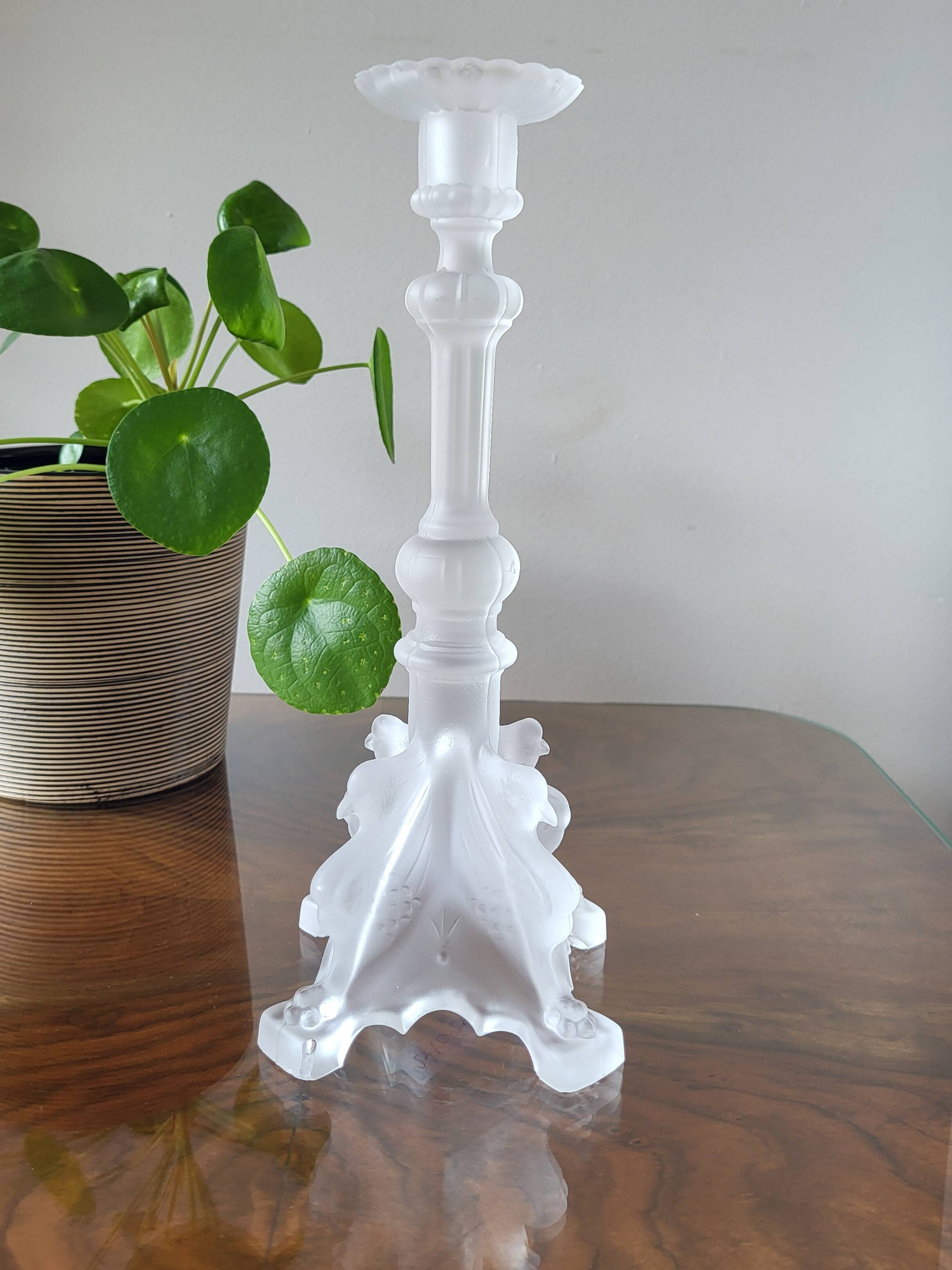 Val Saint Lambert, série kandelaar Luxval, modèle Griffon, Belgique