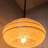 Hanging in opaline rose of the Cristallerie de Clichy