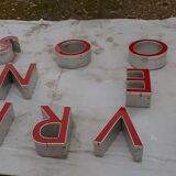 9 luminous industrial letters