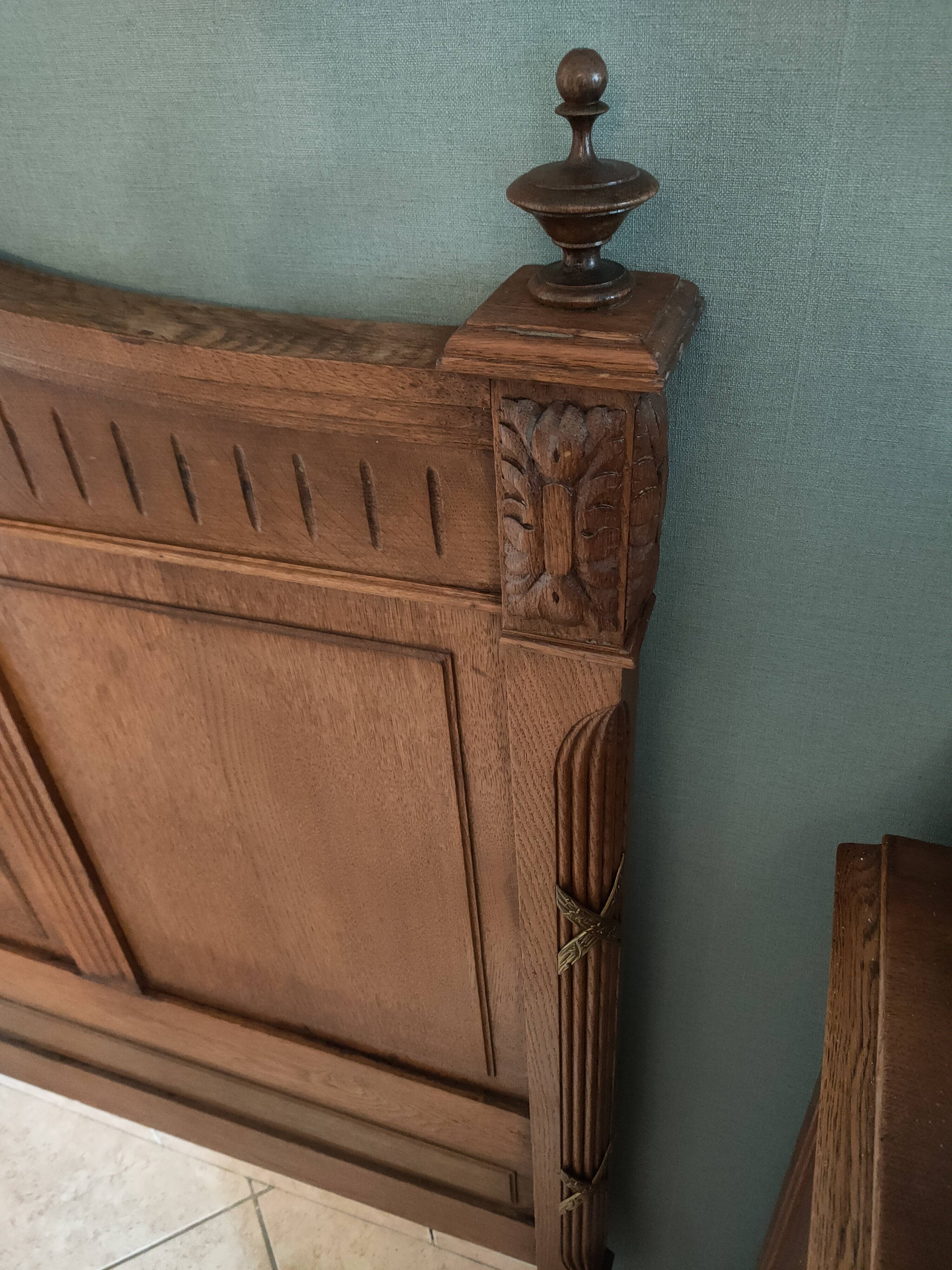 antique headboard