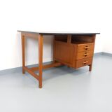 Vintage oak desk from the 1960s.