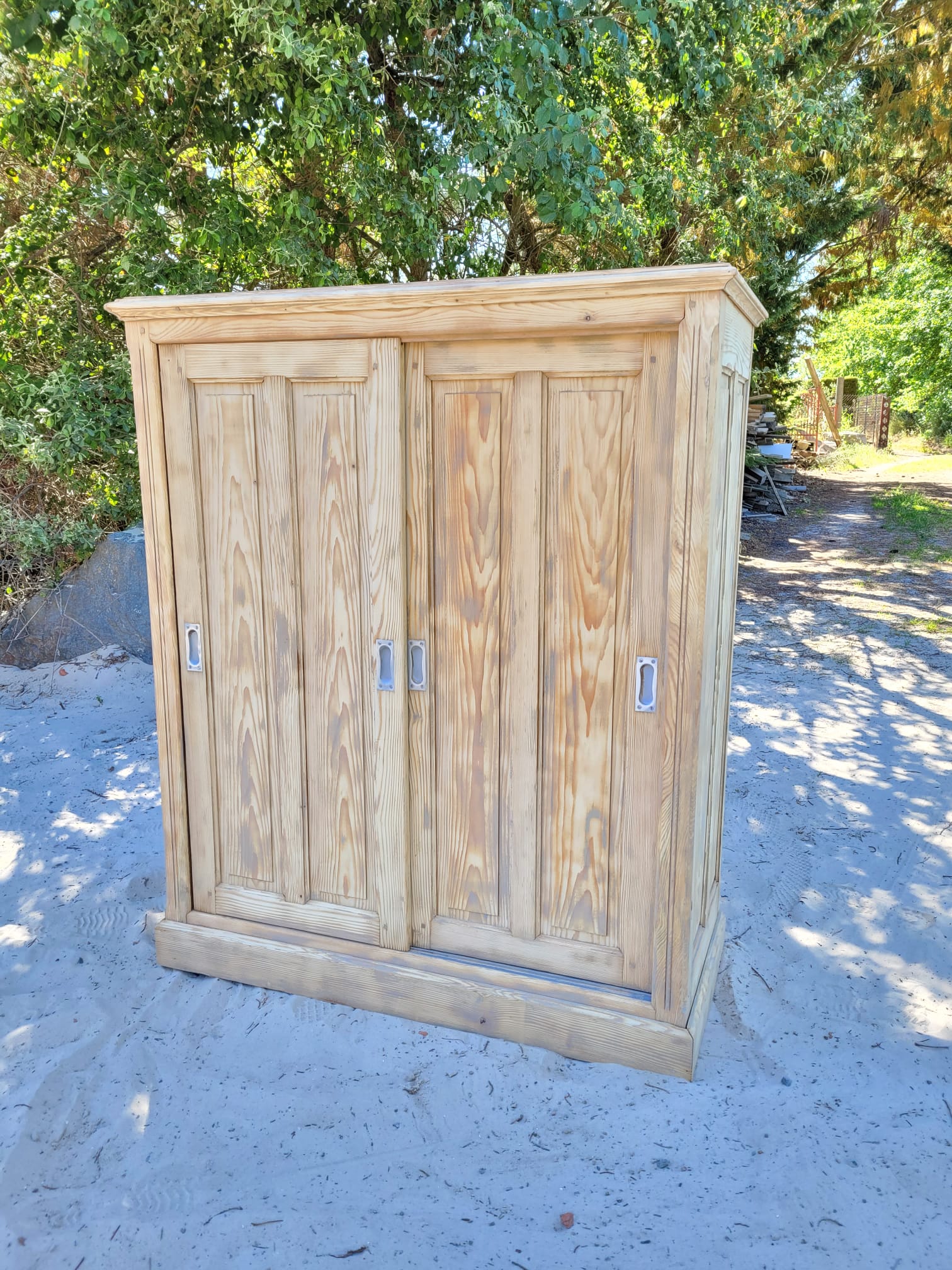 Furniture of trade counter buffet bahut infilade raw wood