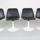 Scandinavian Modern Set Of 4 Dinning Chairs By Börje Johanson Vinga, Sweden 1970