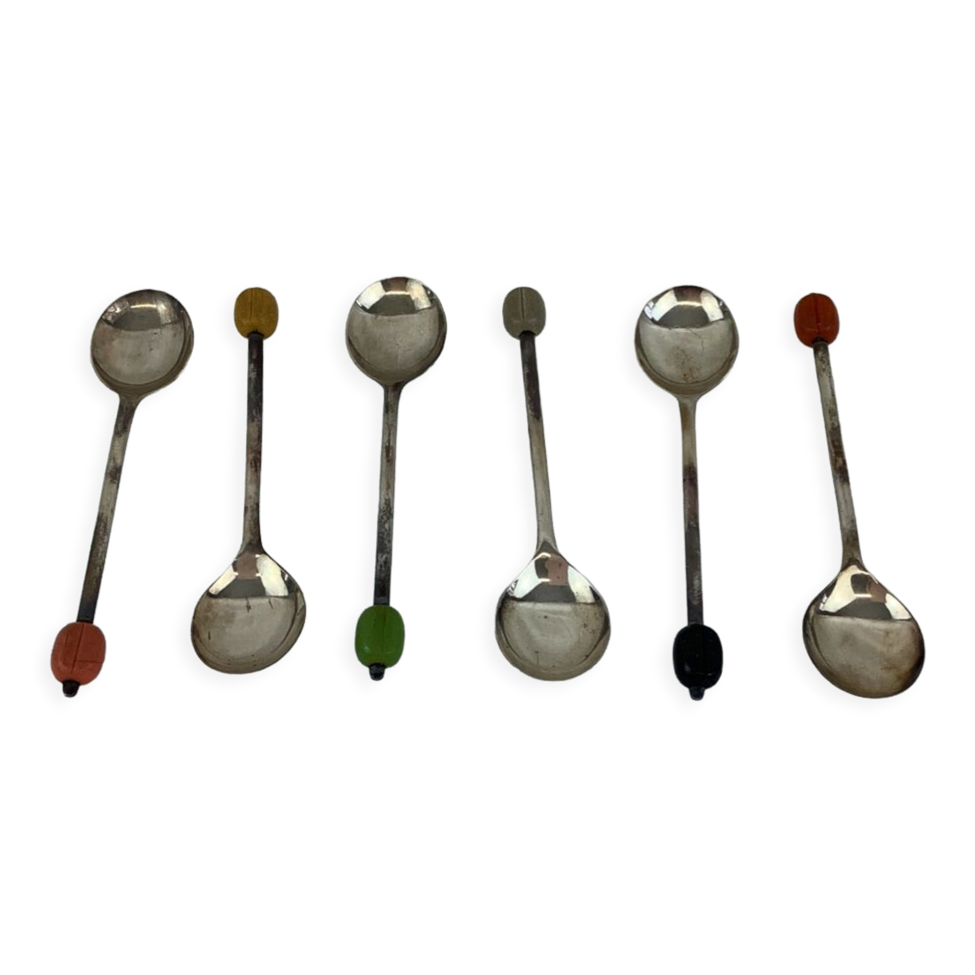 Coffret 6 cuillères à moka fabrique anglaise