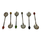 Box of 6 English-made mocha spoons