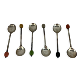 Coffret 6 cuillères à moka fabrique anglaise