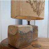 Vintage Herbier and Virebent porcelain table lamp