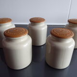 Ancient jar of mustard sandies from Meaux Pommery