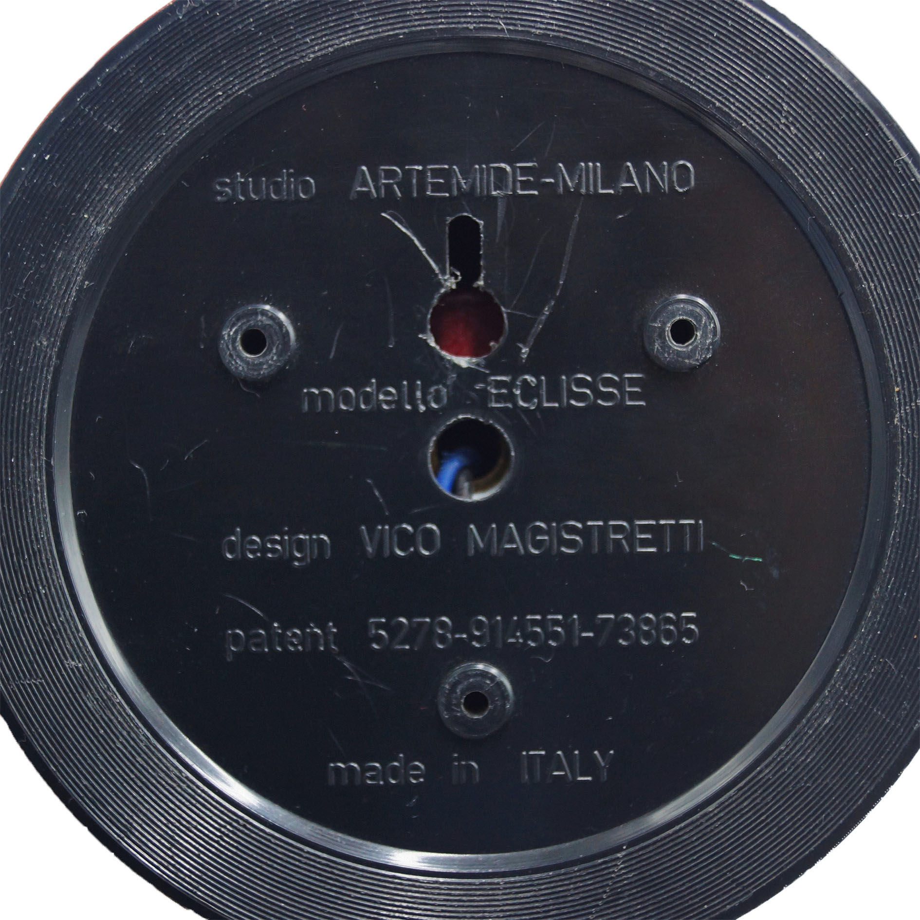 Lamp red by Vico Magistretti for Artemide