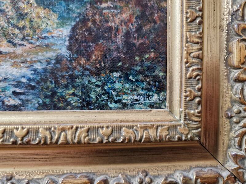 Jerzy Moscicki (Born in 1954) - Oil on canvas - Landscape with a stream