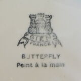 Cake service in faiences by Gien model butterfly