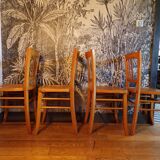Set of 4 Luterma bistro chairs 1950