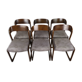 6 Baumann sled chairs