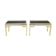 Pair of brass sofa pieces Guy Lefevre for Maison Jansen 70s
