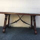 Old green ceramic coffee table from Cazaux