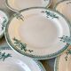 6 Terre de Fer Saint-Amand dessert plates late nineteenth