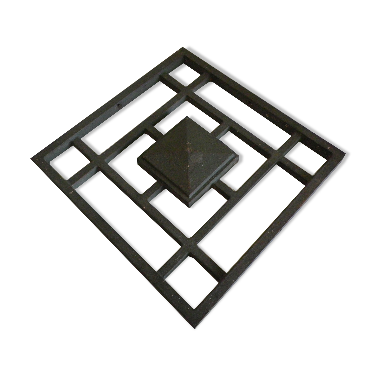 Old 4-point steel door ornament