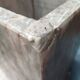 Sculptural coffee table in grey and pink marble – Vintage 1970s/1980s