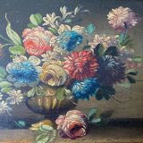 HSP table "Bouquet of flowers" in the taste of the XVIII ° + frame