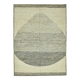 Hand-Knotted Turkish Contemporary 247 cm x 342 cm Beige Wool Carpet