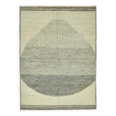 Tapis en laine beige contemporain turc fait à la main de 247 cm x 342 cm