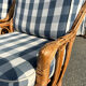 Vintage rattan lounge – sofa and two armchairs – 1960s/70s