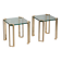 Peter Ghyczy high-gloss brass T24 side tables, 1970s (40x40x45)