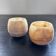 Pair of onyx votives