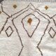 Traditional handmade Berber rug from the Atlas, 150x250 cm.