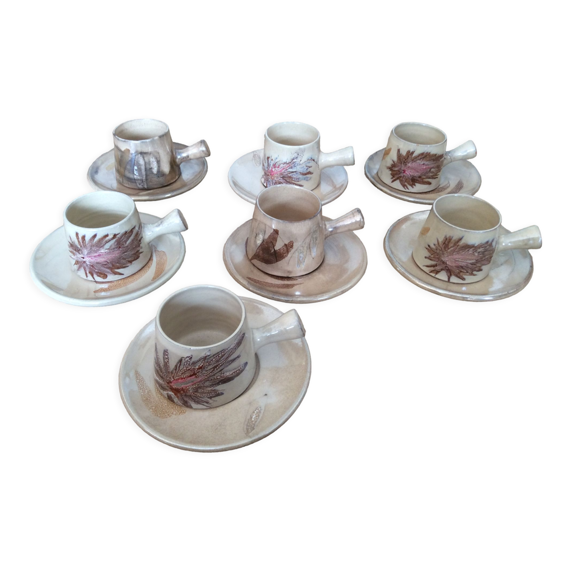 7 Vallauris coffee cups