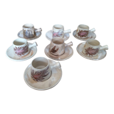 7 tasses à café Vallauris