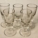Set Of 5 Glasses with Old Absinthe And 2 Spoons with Absinthe