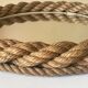 Round mirror in vintage rope 60