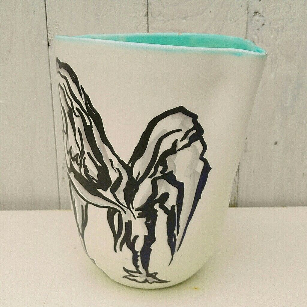 Ceramic rooster vase Cérart, Monaco