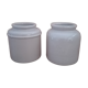 2 sandstone pots