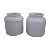 2 sandstone pots