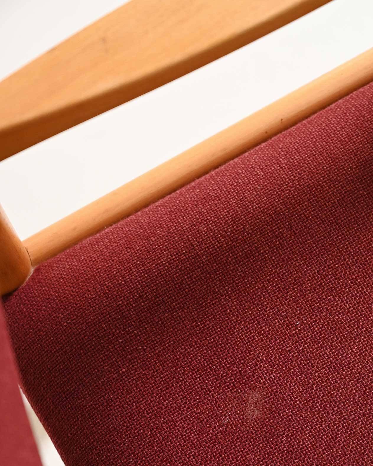 Set of 6 beech armchairs, Denmark, 1960s