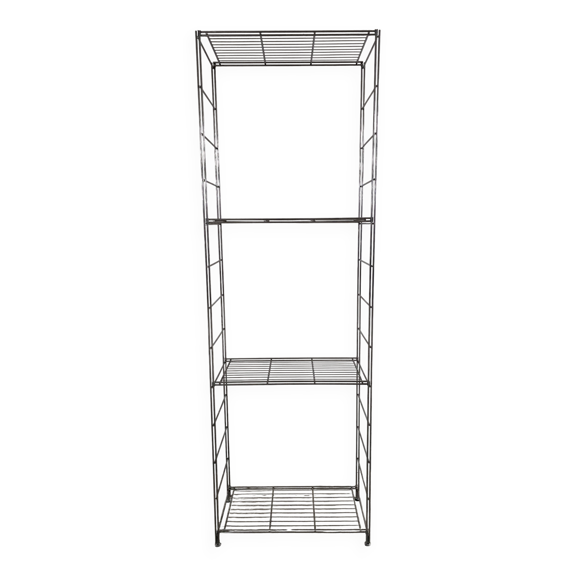 Balton vintage shelf from the 1980s in chrome metal – 215 cm