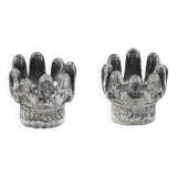 Bougeoirs “tournesol” Kosta Boda