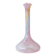 Pastel Pink Colors Polychrome Murano Glass Flower Vase, Italy