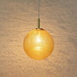Murano ball pendant light by Doria, Germany, 1970s