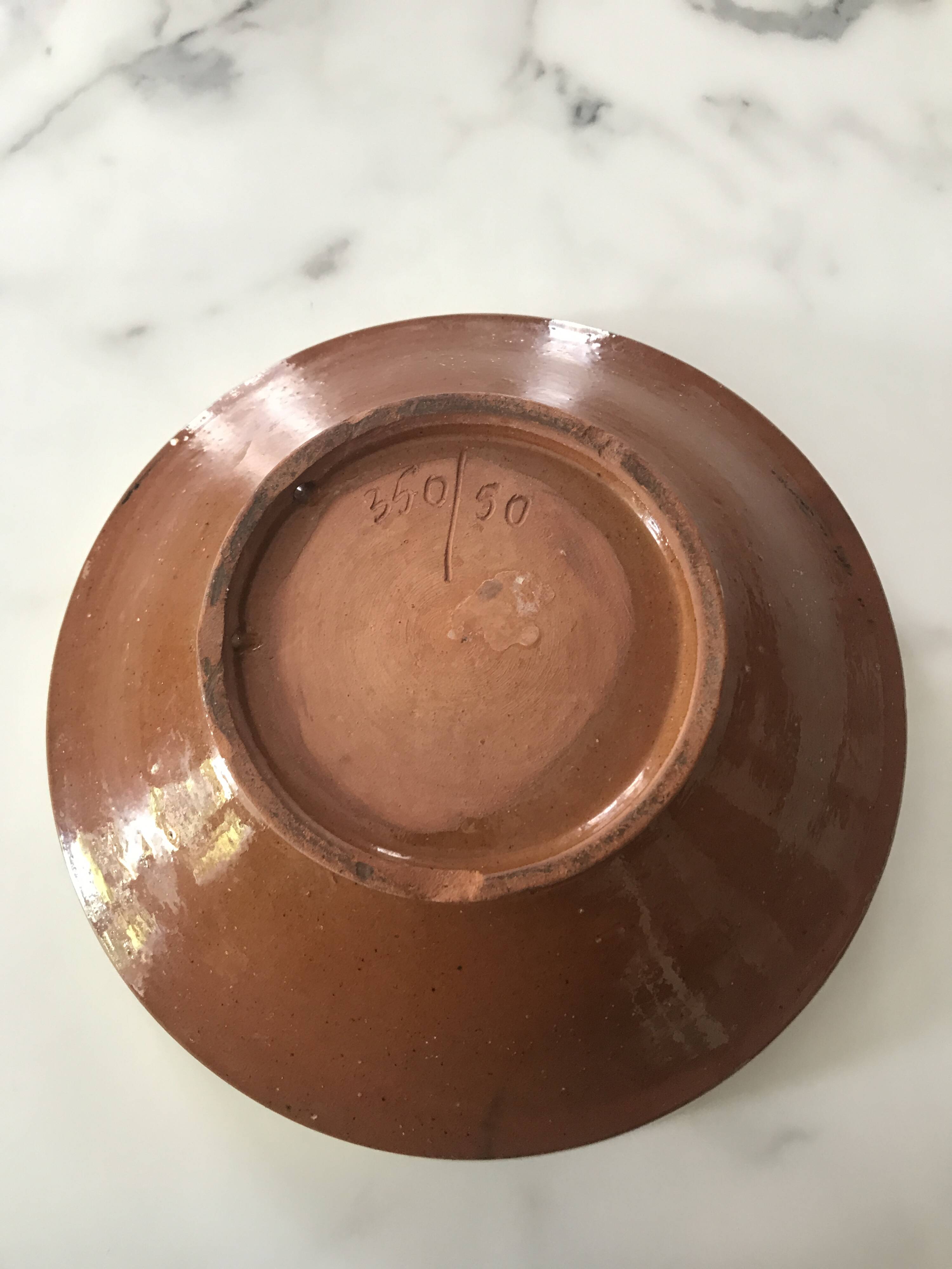 Saladier terre cuite vintage RDA