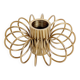 Vintage Brass Spiral Candle Holder Minimalist Midcentury Design