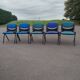 Set of 5 Vintage Dorsal chairs by designers Emilio Ambasz & Giancarlo.