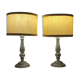 Vintage metal table lamp, Italy 1960s, set of 2