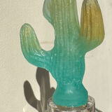 Daum cactus Hilton Mc Connico crystal whiskey decanter