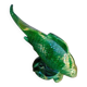 Saint Clement fish in green vintage ceramic