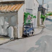 Watercolour by Michel Roubille, 2001.
