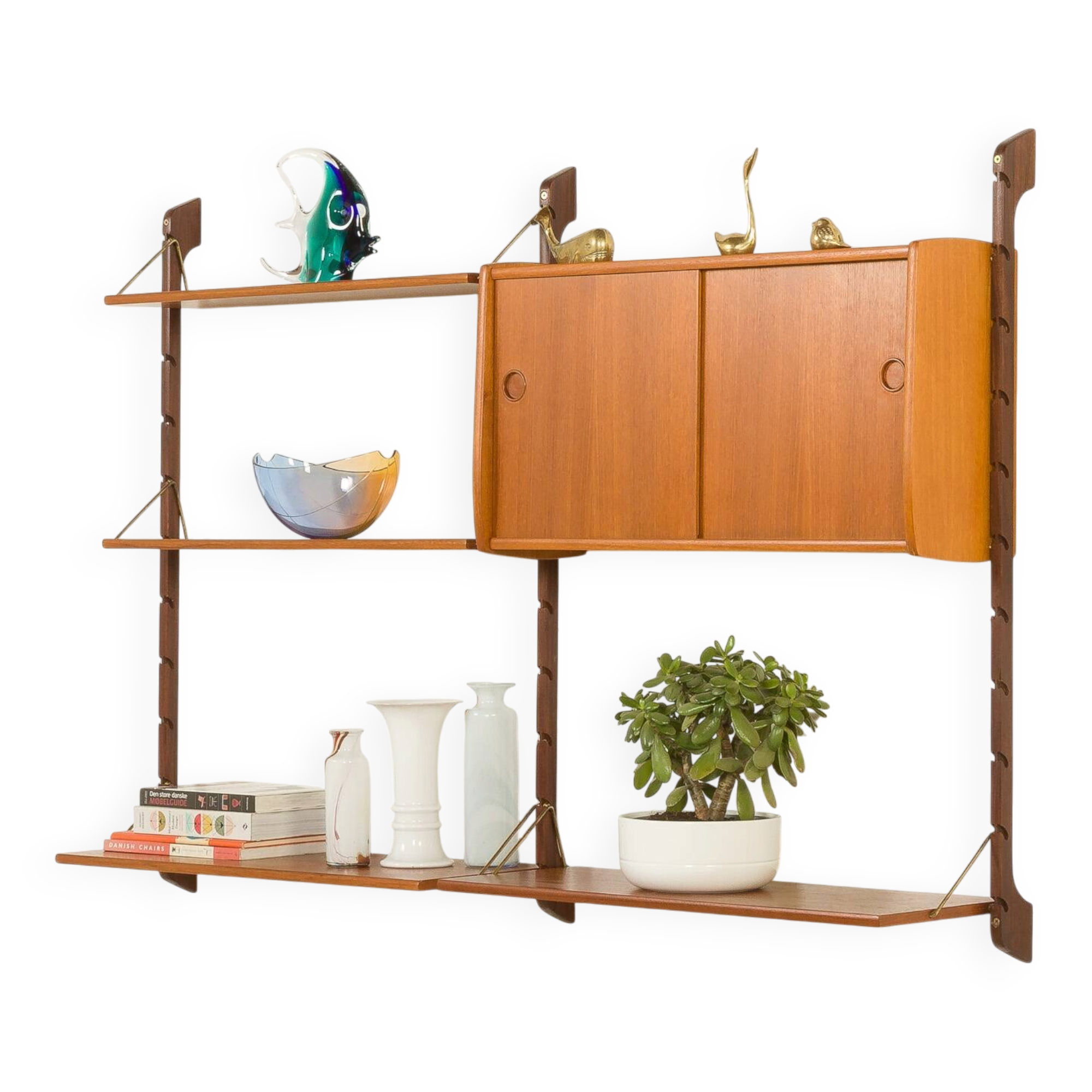 Small Ergo teak wall unit by John Texmon, Norway 1960s